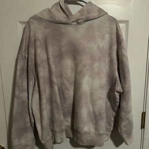 a new day. Purple and White Cloud Hoodie